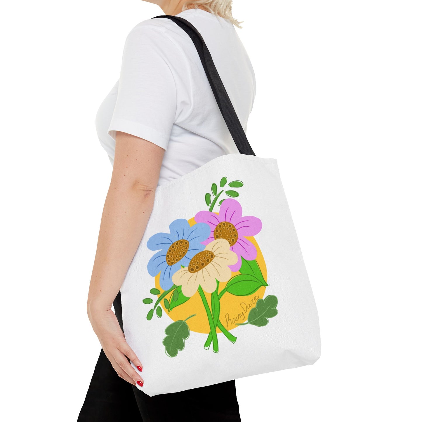 Floral Artwork Tote Bag