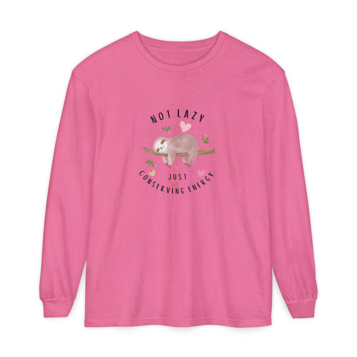Cute Sloth Women's Long Sleeve Pajama Top