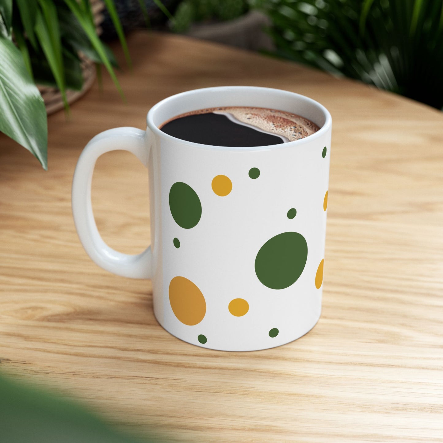Colorful Dot Design Mug - 11oz, 15oz