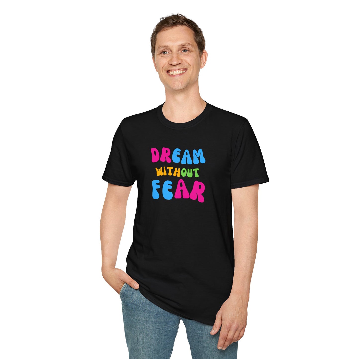 Men's Bold Print Inspirational Comfy T-Shirt