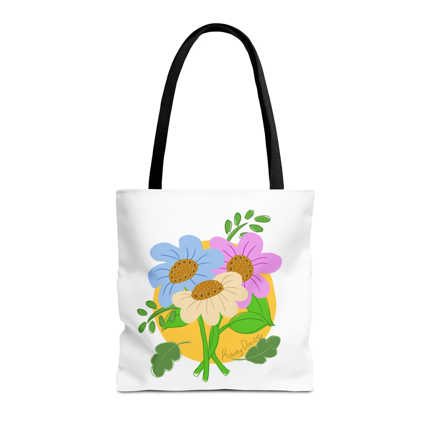 Floral Artwork Tote Bag