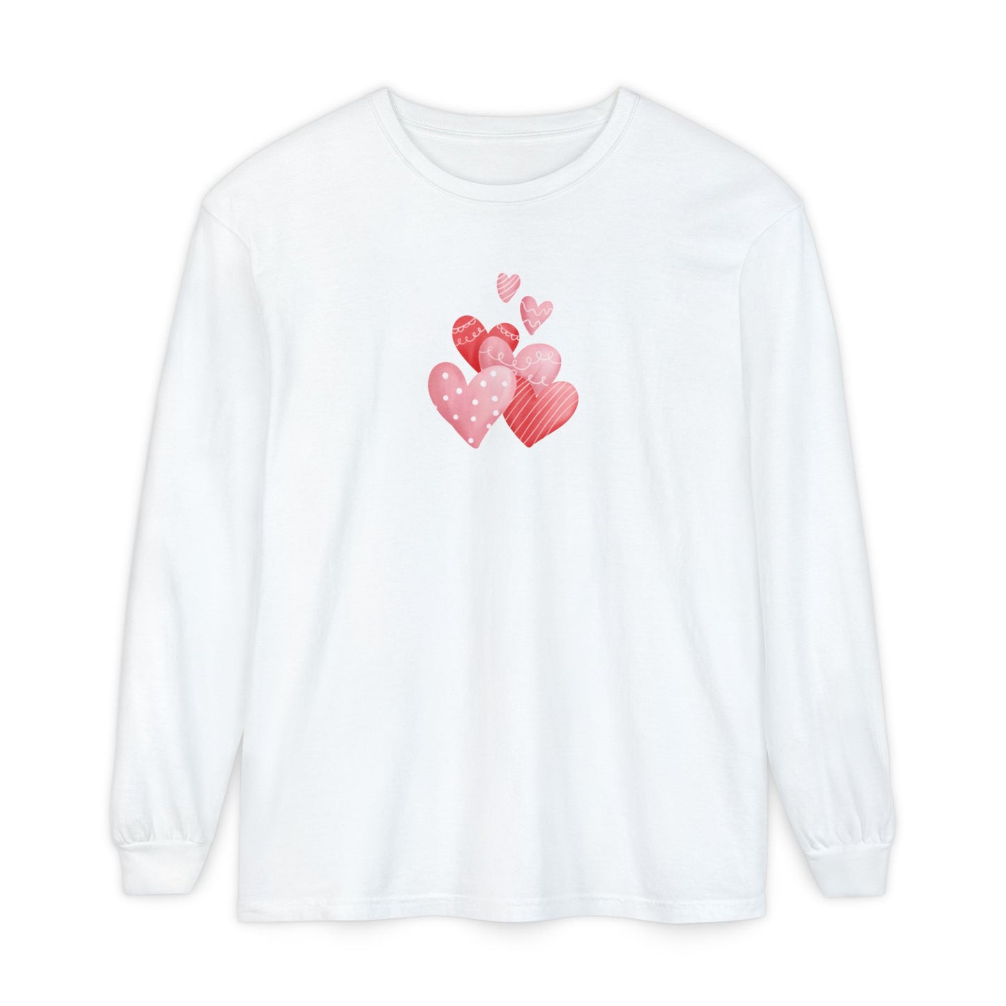 Women's Hearts Long Sleeve Pyjama Top