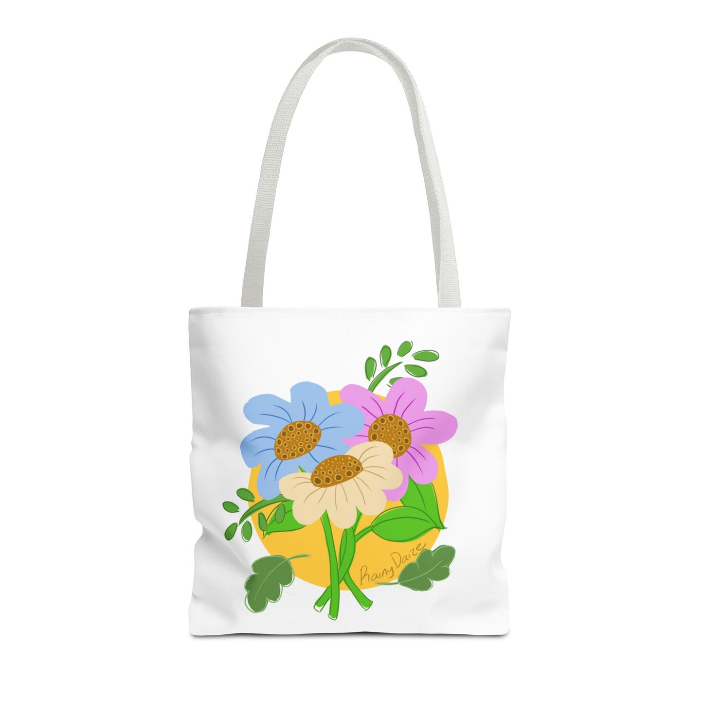 Floral Artwork Tote Bag