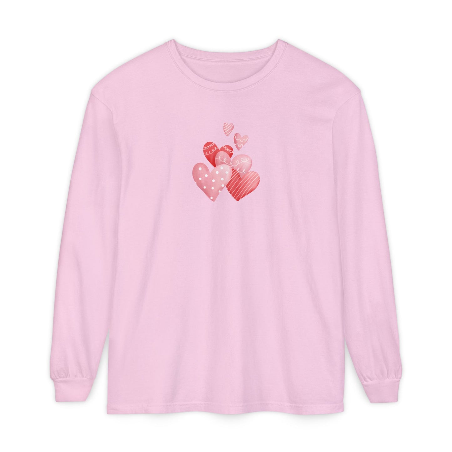 Women's Hearts Long Sleeve Pyjama Top