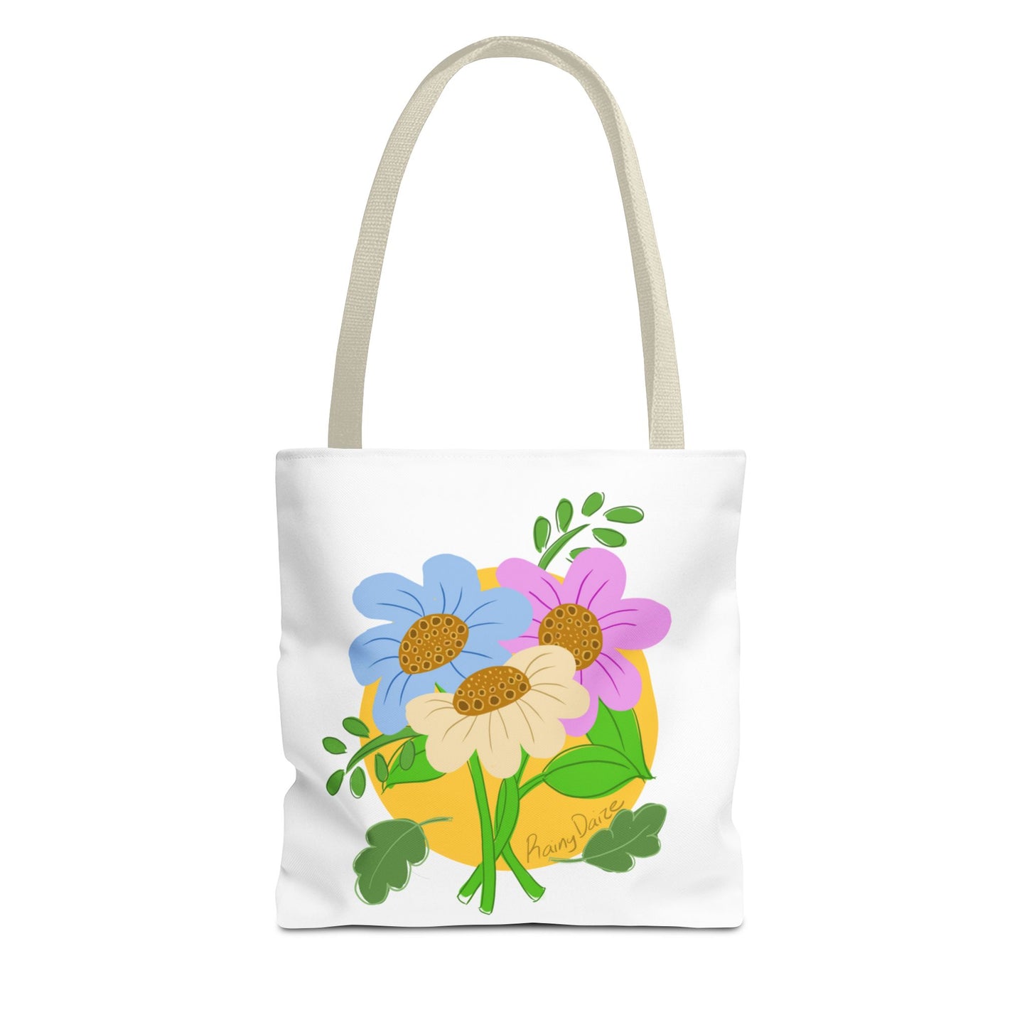 Floral Artwork Tote Bag
