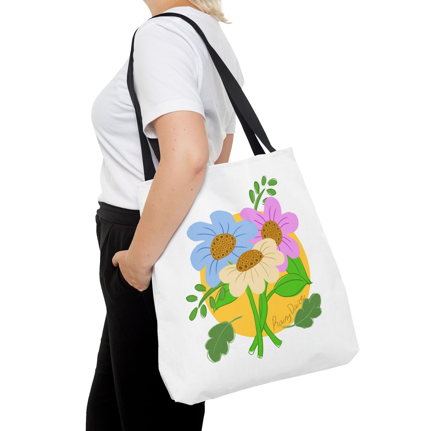Floral Artwork Tote Bag