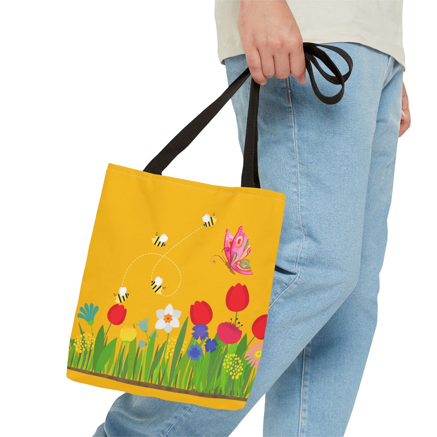 Artsy Floral Tote Bag