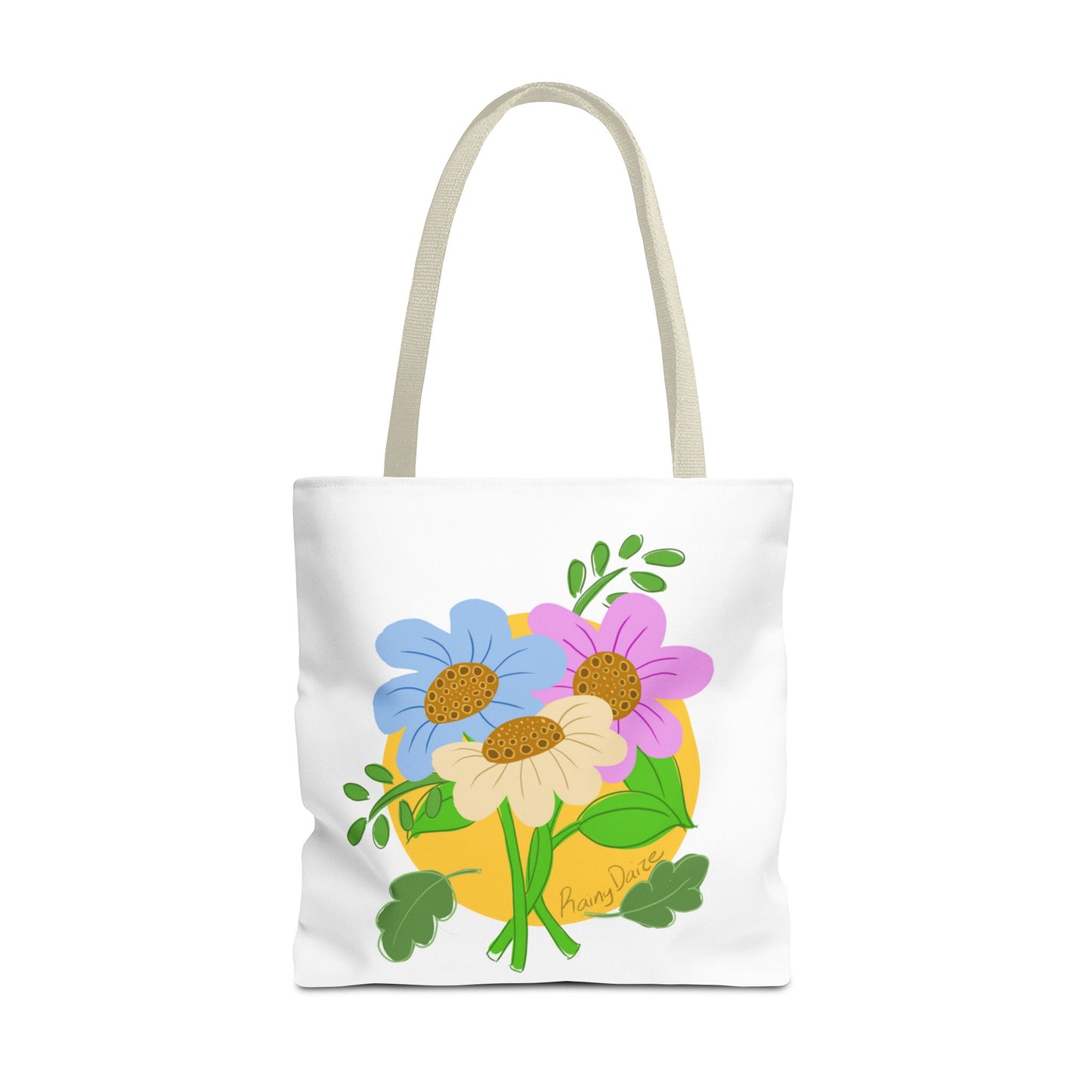 Floral Artwork Tote Bag