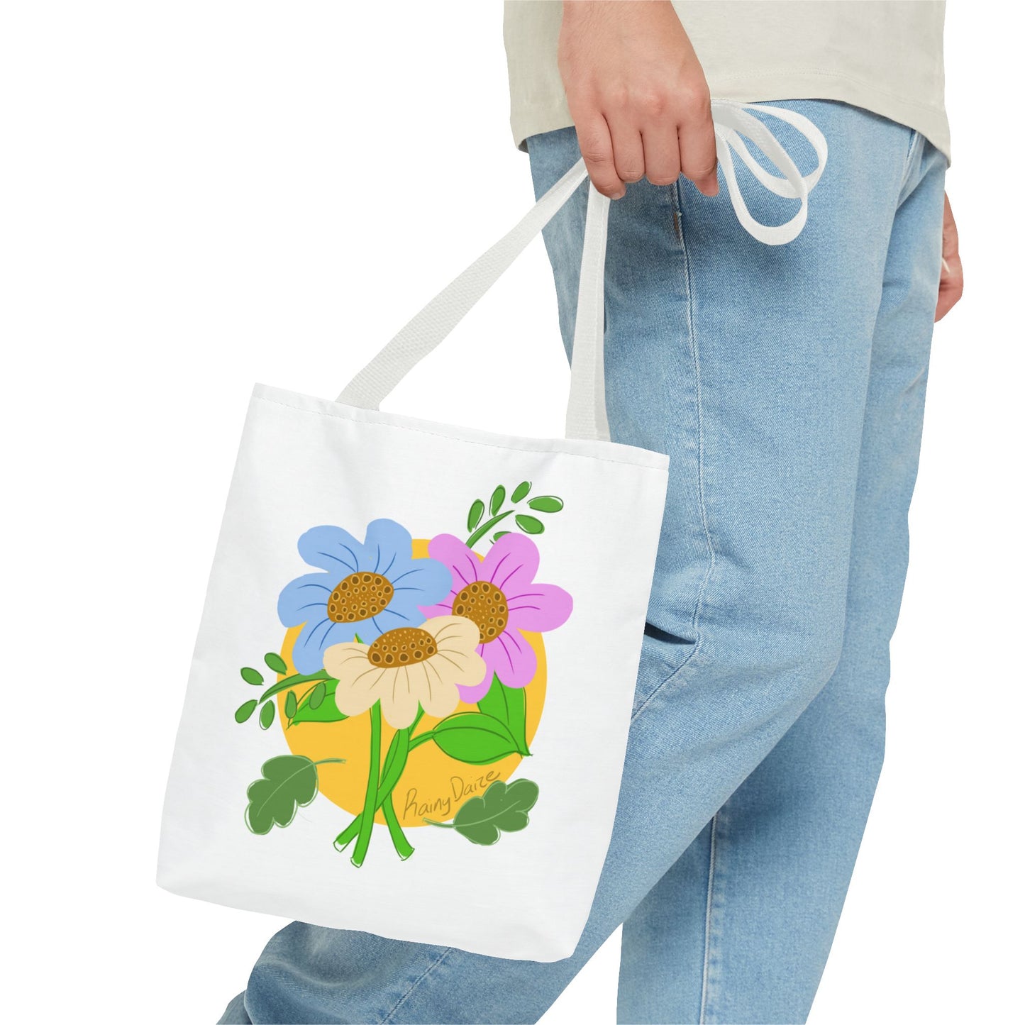 Floral Artwork Tote Bag