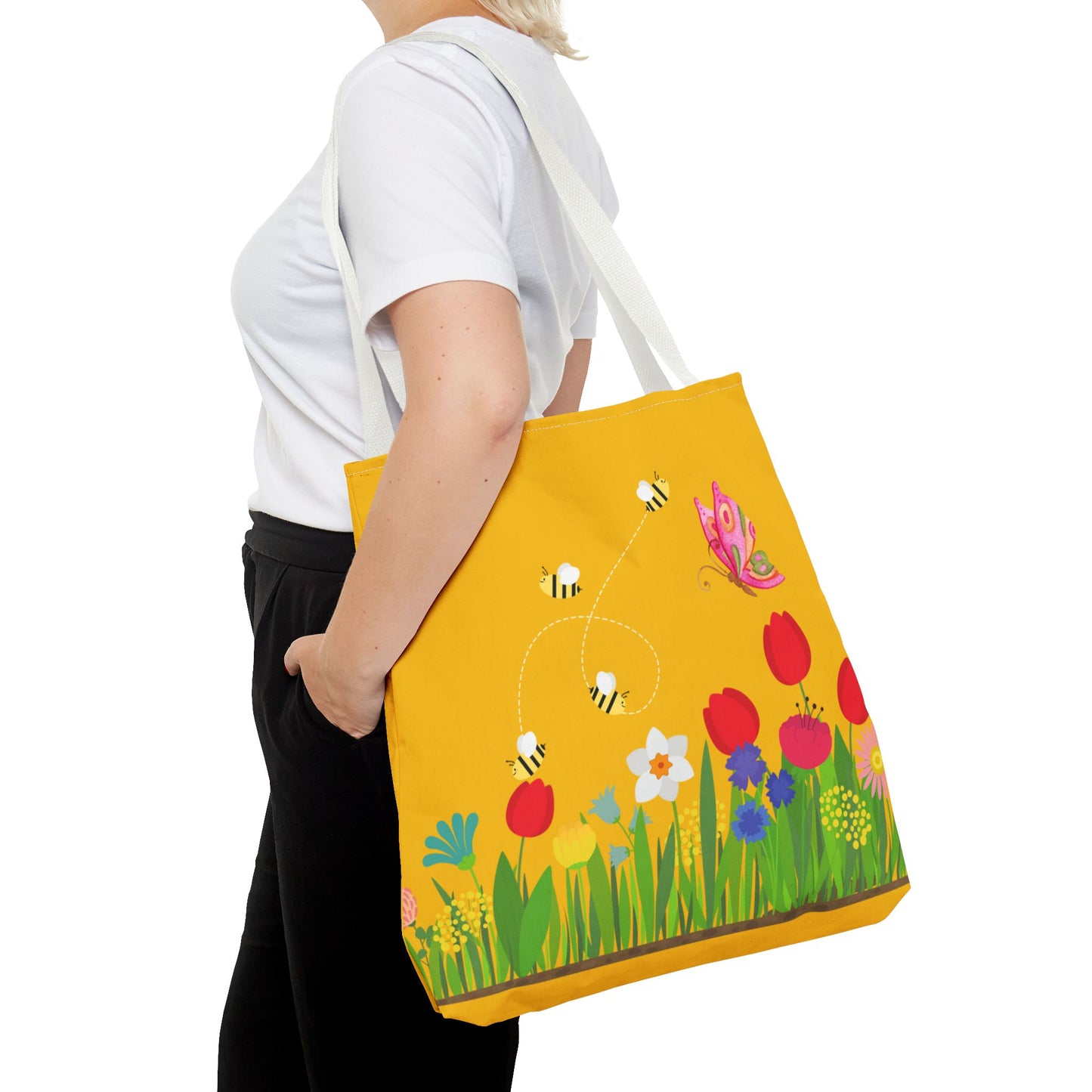 Artsy Floral Tote Bag