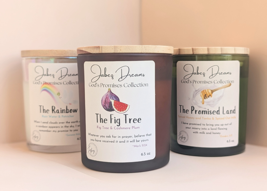 The Fig Tree Scented Candle with Bible Verse