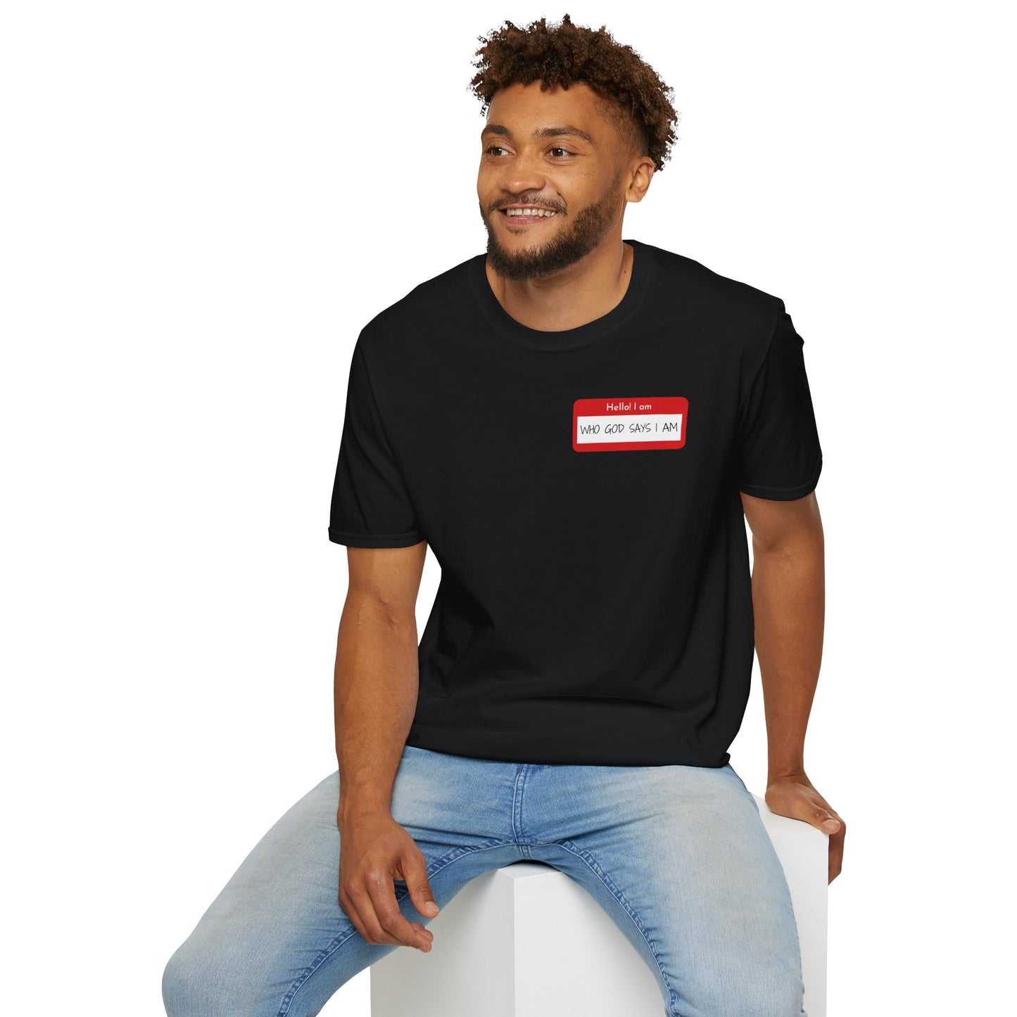 Men's Personalized Icebreaker T-Shirt - Who God Says I Am