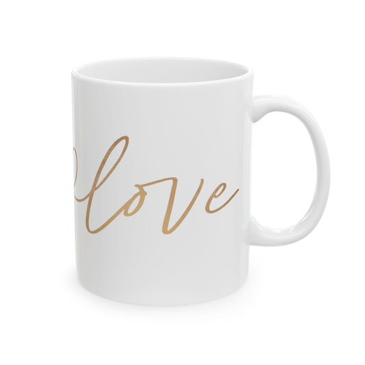 Elegant Love Ceramic Mug - 11oz, 15oz