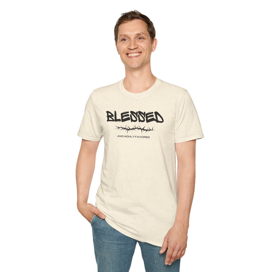 Blessed Men's Softstyle T-Shirt - Inspirational Graphic Tee for Everyday Wear