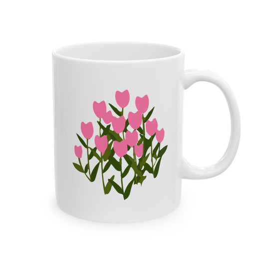 Charming Floral Ceramic Mug - 11oz, 15oz