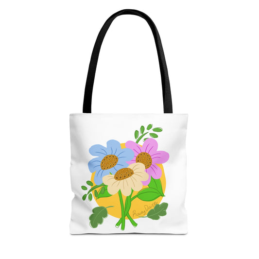 Floral Artwork Tote Bag
