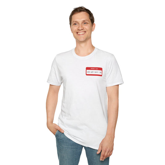 Men's Personalized Icebreaker T-Shirt - Who God Says I Am