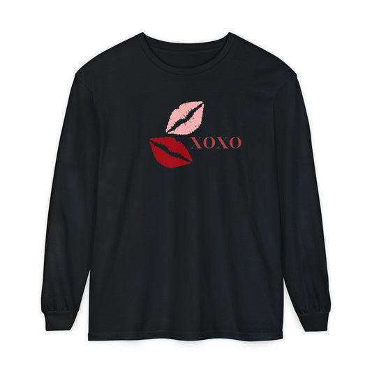 Hugs and Kisses Women's Long Sleeve Pajama Top