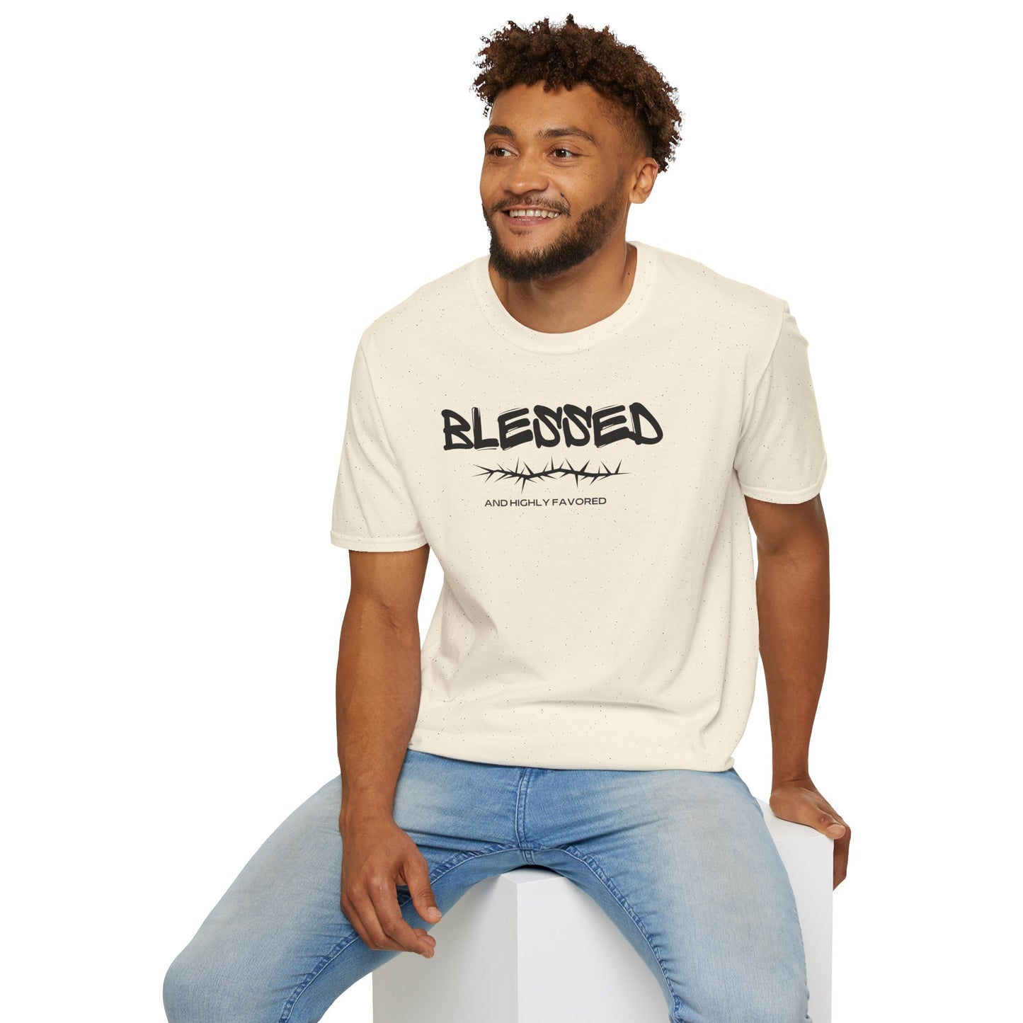 Blessed Men's Softstyle T-Shirt - Inspirational Graphic Tee for Everyday Wear