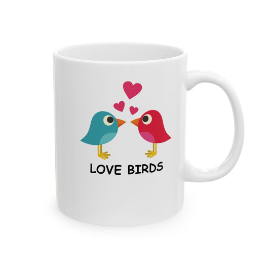 Whimsical Bird Ceramic Mug - 11oz, 15oz