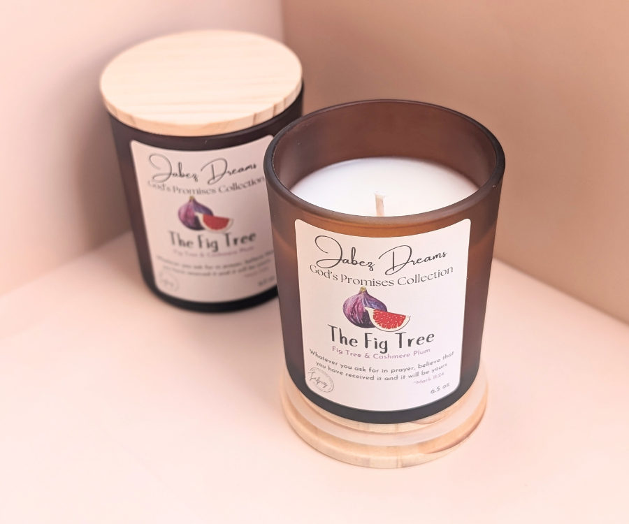 The Fig Tree Scented Candle with Bible Verse
